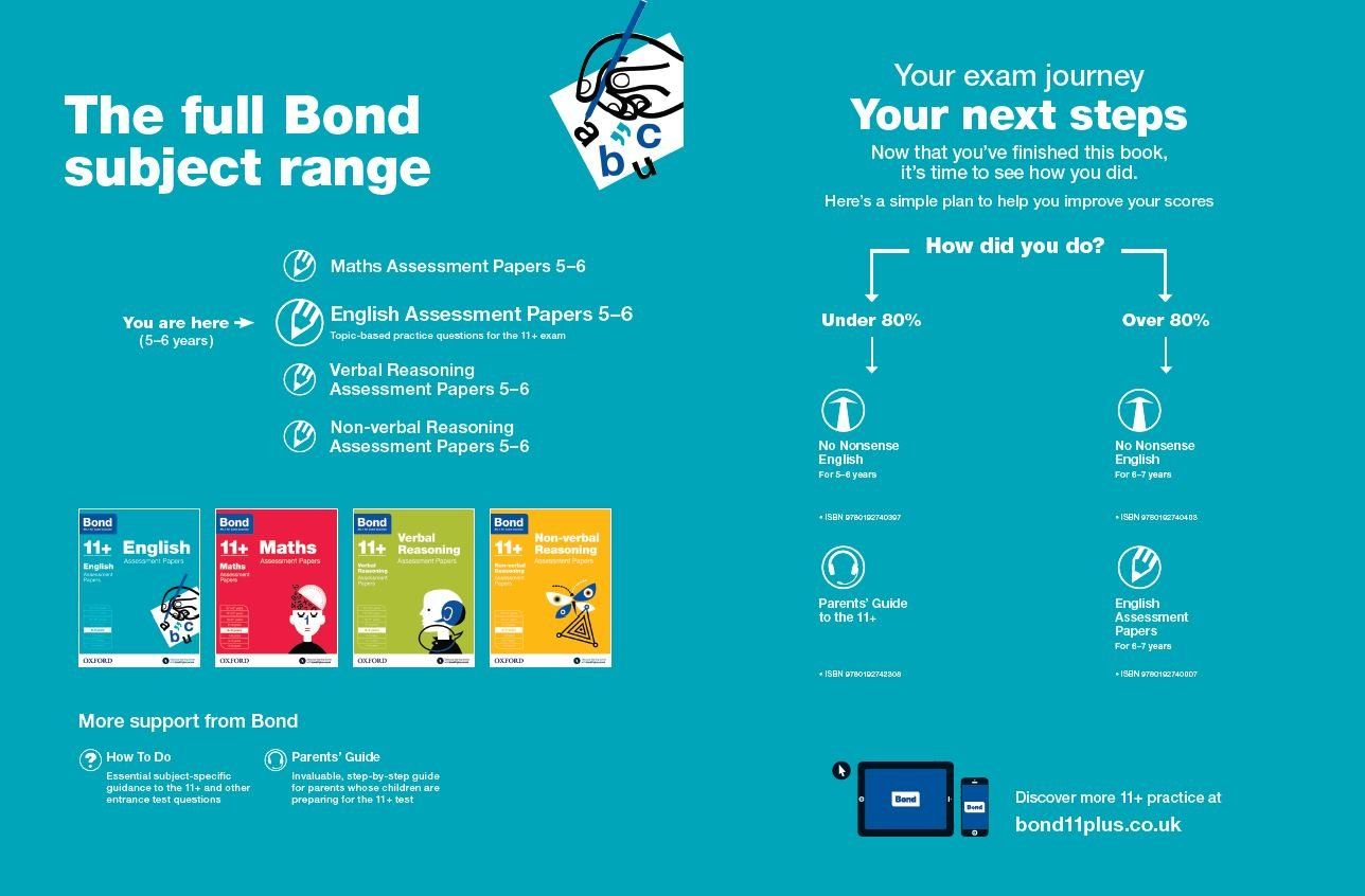 Bond 11+ Assessment Papers English 5-6 Years