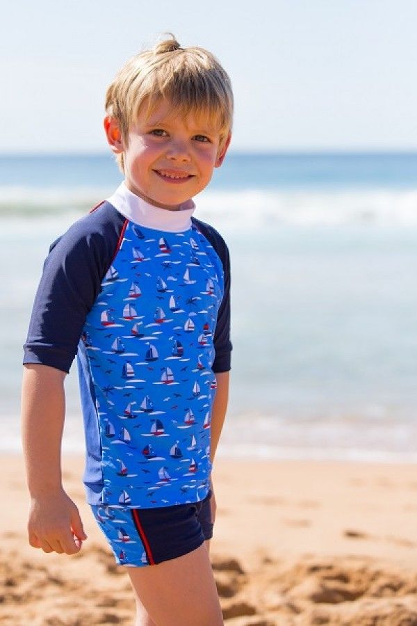 Platypus Australia UPF50+ Boy Boyleg, Regatta