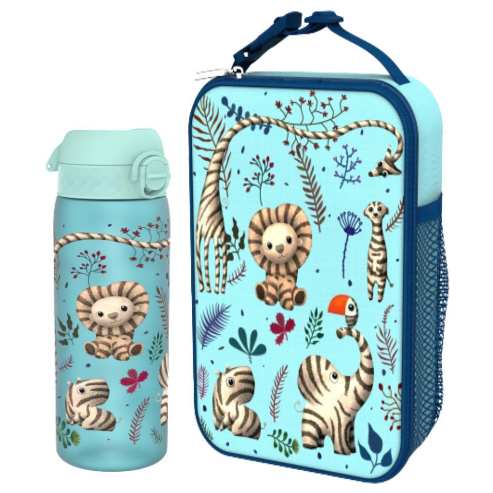 Ion8 - Zebra Print Lunch Bag With Matching Water Bottle 500ml