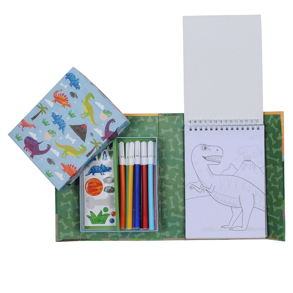 Tiger Tribe - Dinosaur Colouring Set