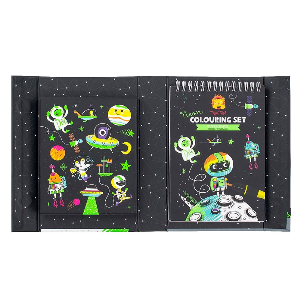 Tiger Tribe - Neon Colouring Set Outer Space