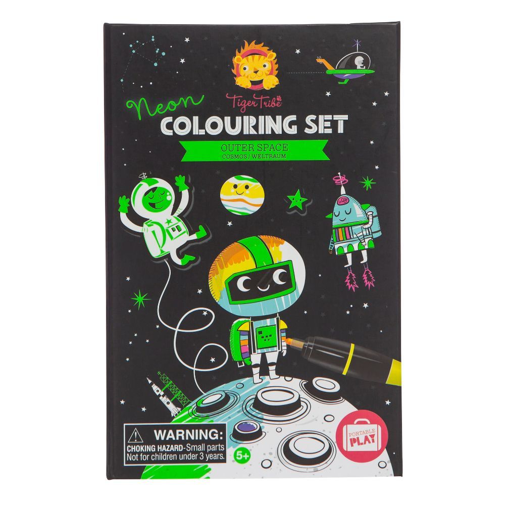 Tiger Tribe - Neon Colouring Set Outer Space