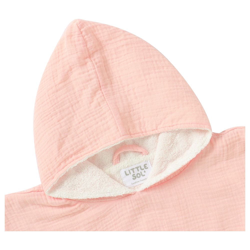 Little Sol+ - Hooded Beach Towel - 0-2Y - Soft Pink