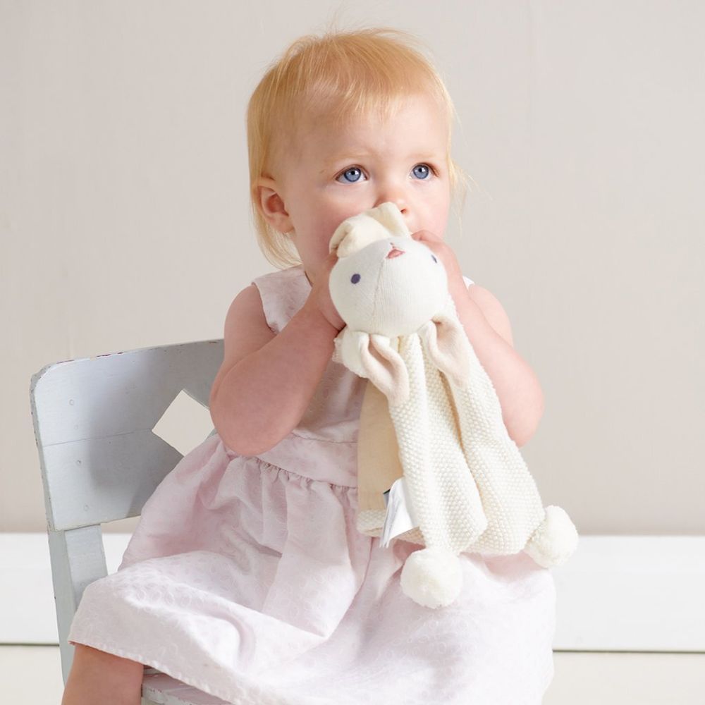 Threadbear Design - Baby Bunny Comforter - Cream