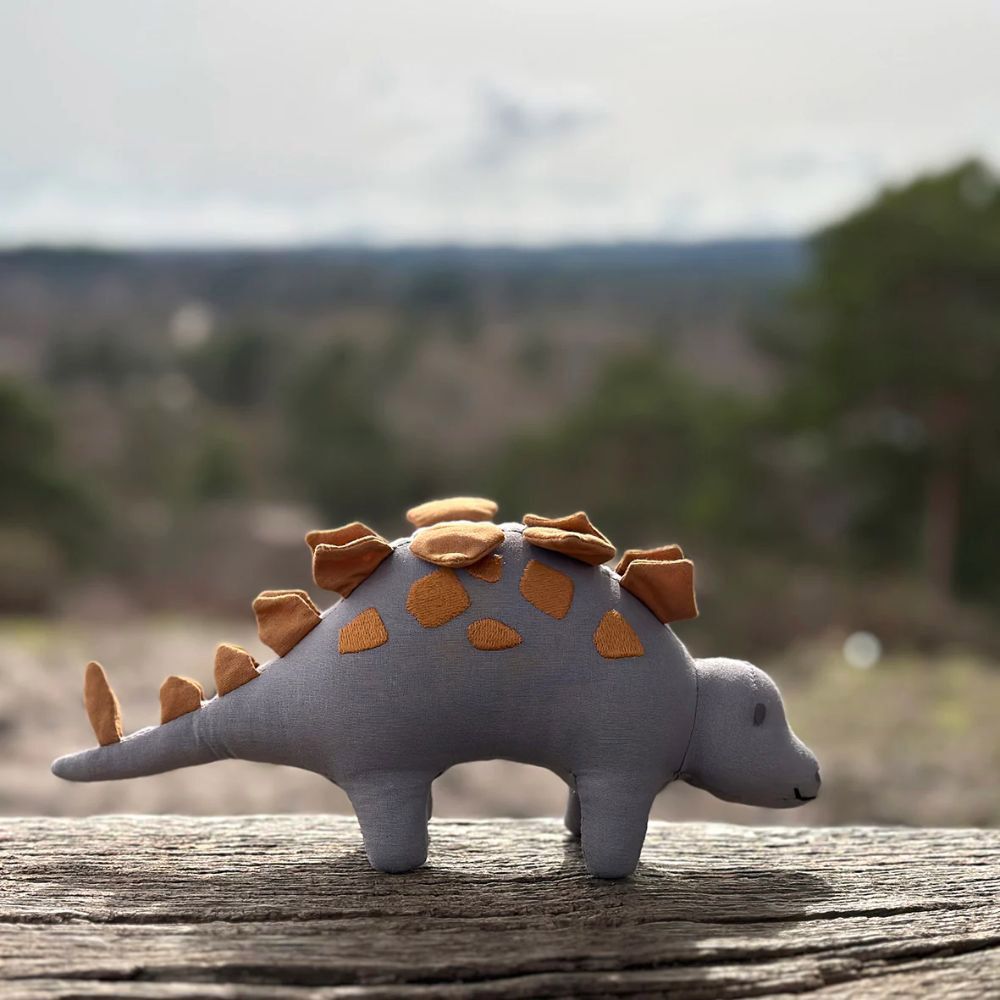 ThreadBear Design - Steggy Linen Dinosaur Soft Toy