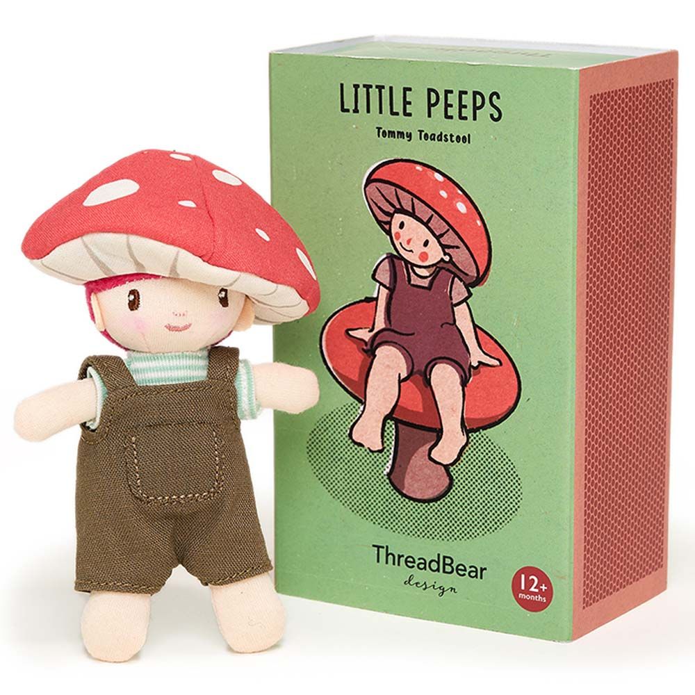 ThreadBear Design - Little Peeps Tommy Toadstool Soft Toy