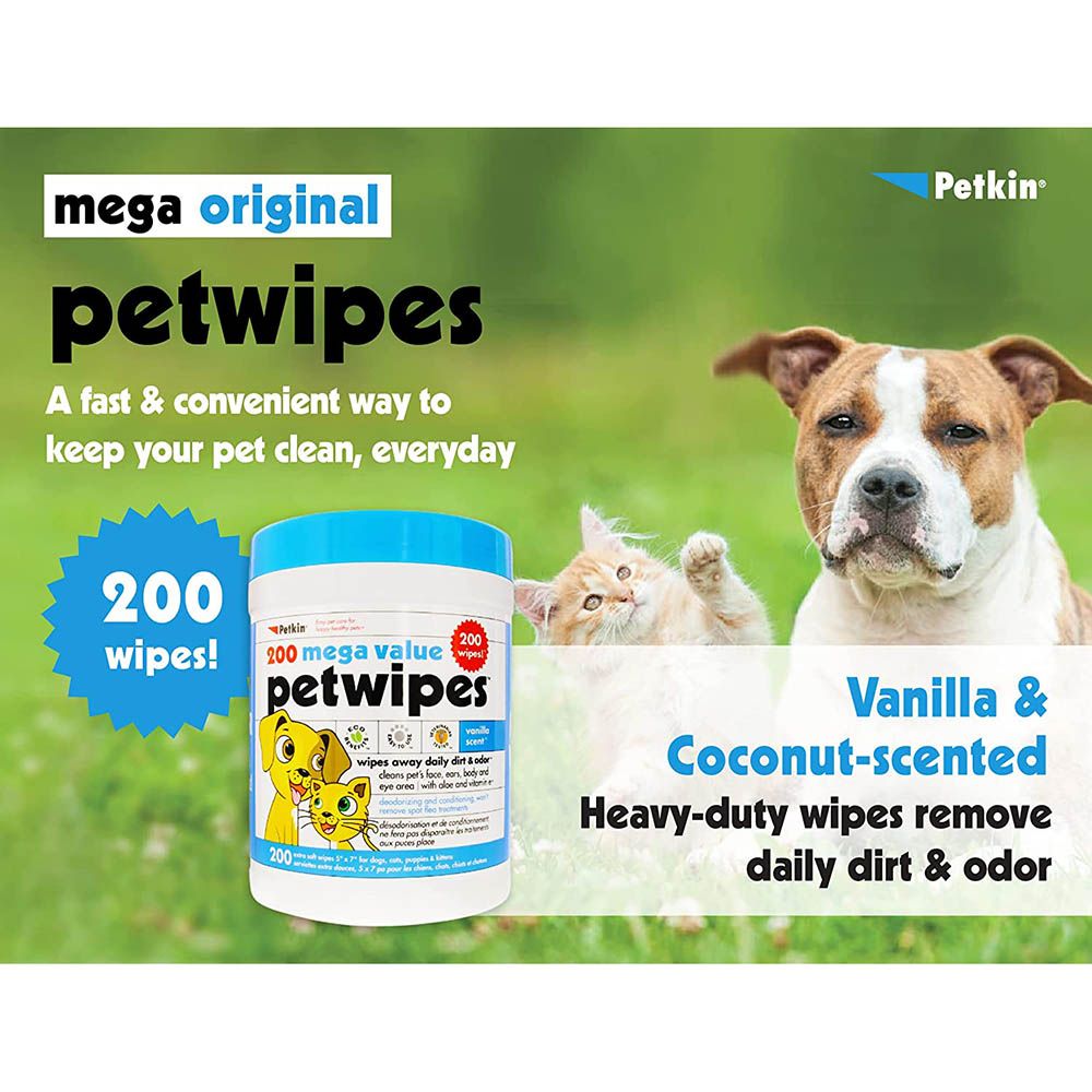 Petkin - Pet Wipes - 200Pcs