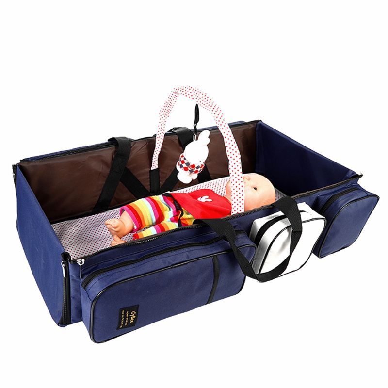 Cybee - 9 In 1 Mummy Bag & Travel Bed & Diaper Bag - Blue