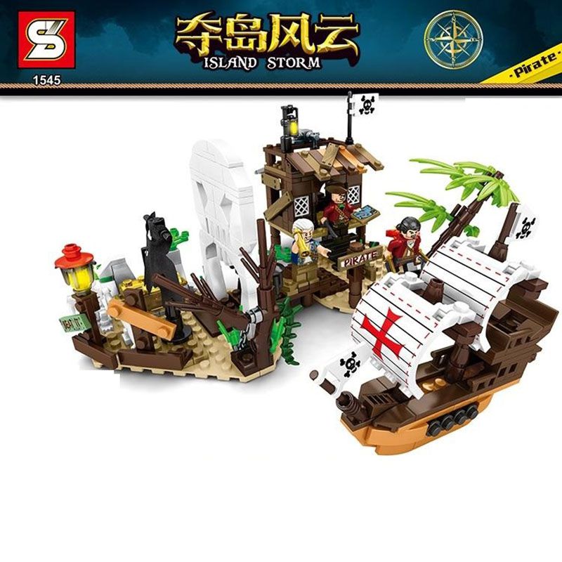 Sembo - Capture The Island Pirate Storm Building Blocks - 471 Pcs