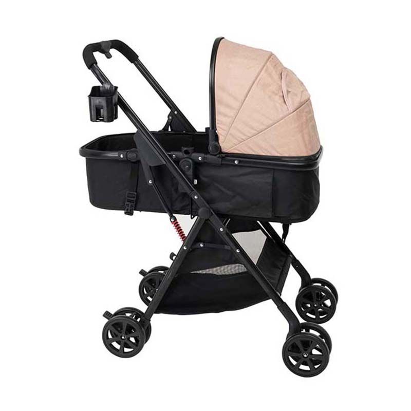 Uniqoo - 5 Portable Pram W/ Diaper Bag  - Beige