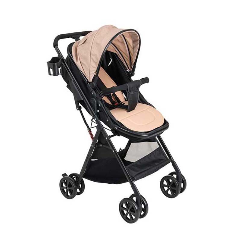 Uniqoo - 5 Portable Pram W/ Diaper Bag  - Beige