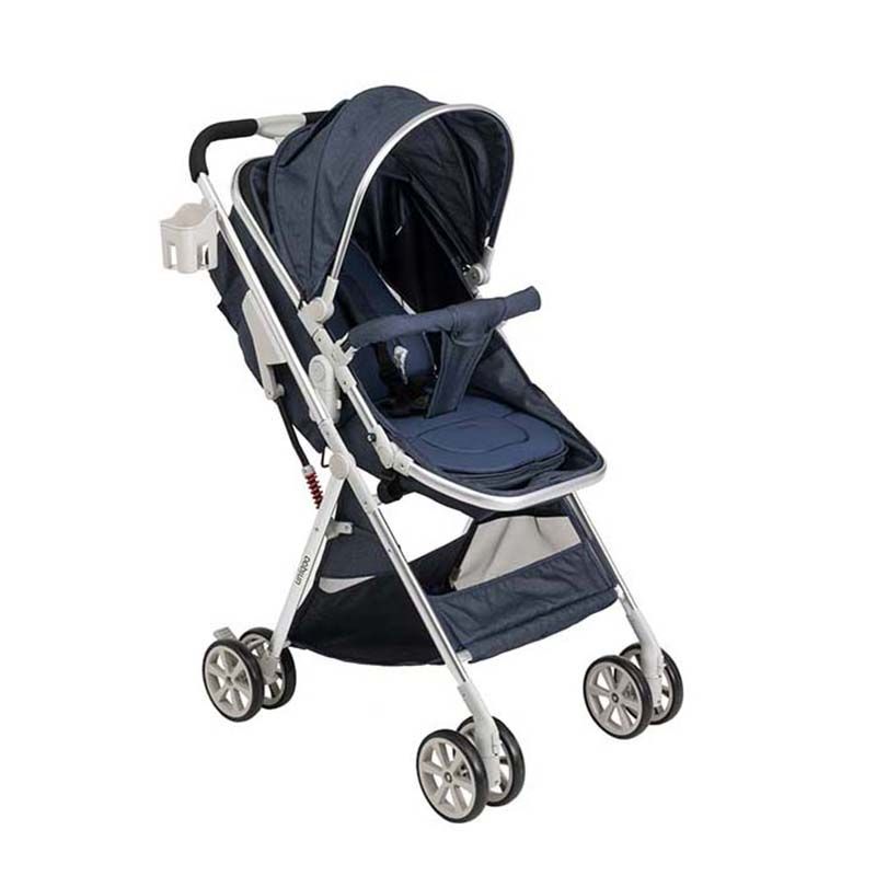 Uniqoo - 6 Premium Portable Pram W/ Diaper Bag  - Blue