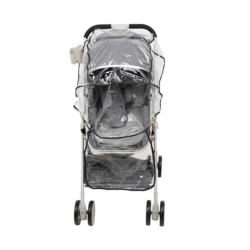 Uniqoo - 6 Premium Portable Pram W/ Diaper Bag - Grey