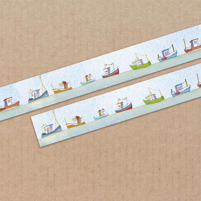 Emma Ball - Washi Tape 15mm Roll - Boats