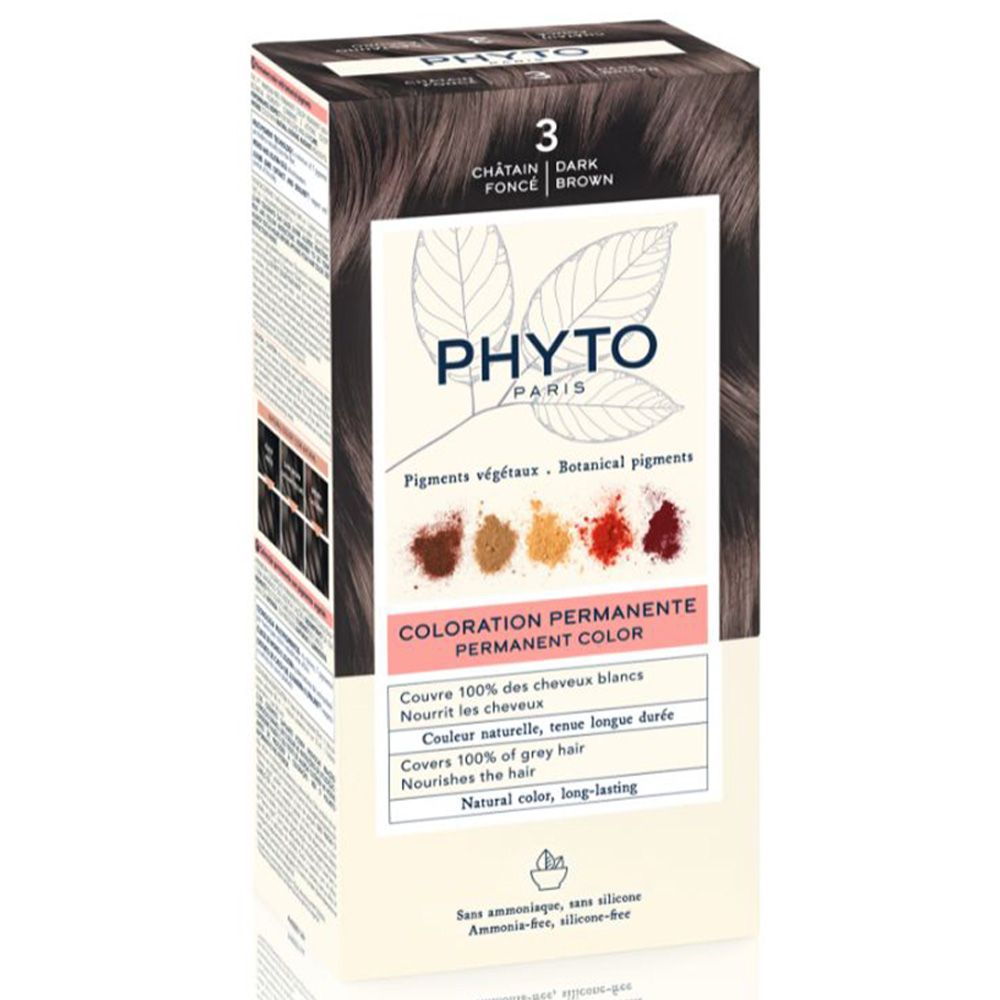 Phyto - Phytocolor 3 Dark Chestnut Permanent Coloring