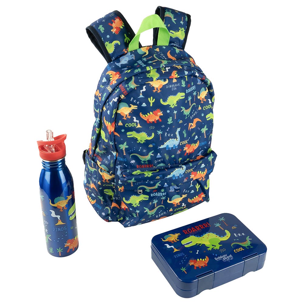 Dinosaur backpack with lunchbox online