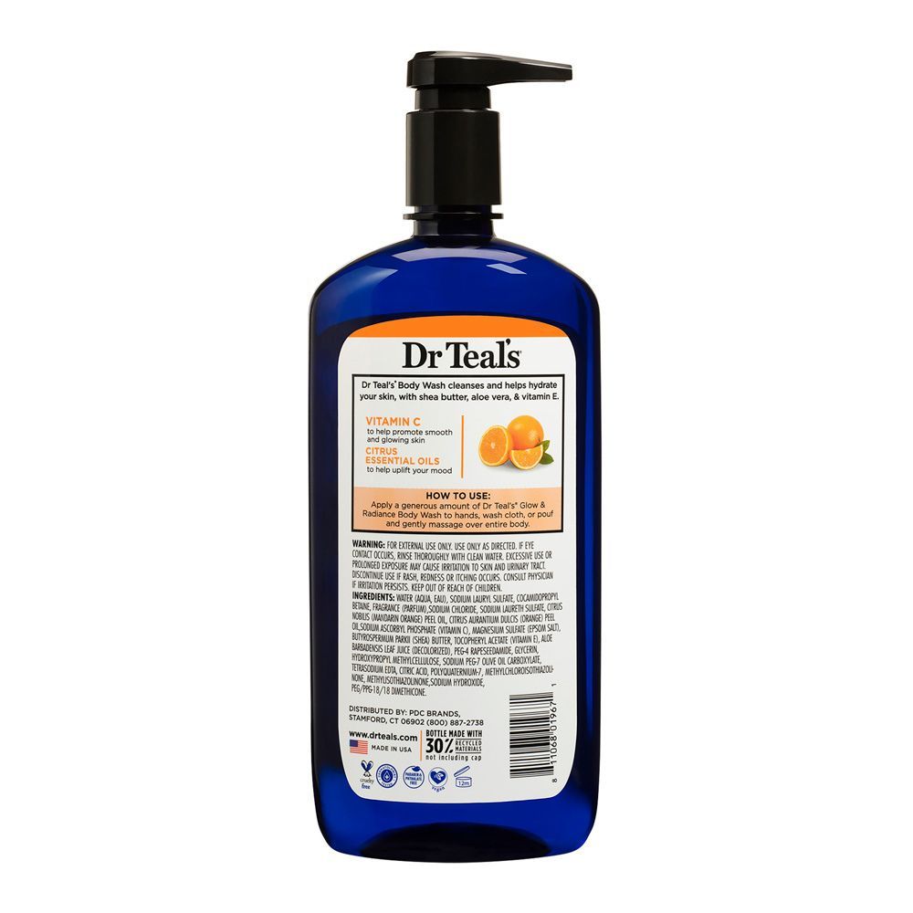 Dr. Teal's Epsom Salt Body Wash Vitamin C & Citrus Oil 710ml