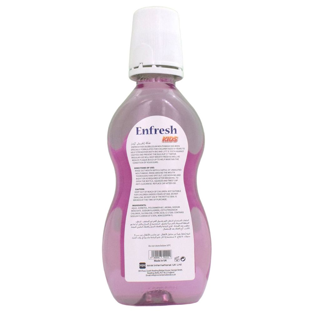 Enfresh - Kids Mouth Wash - Bubble Gum - 300ml