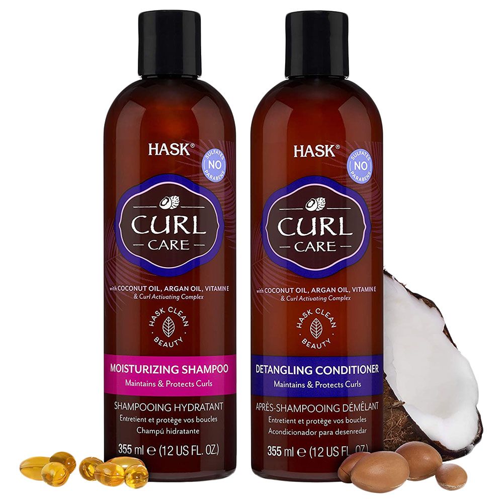 Hask - Curly Care Shampoo 355ml & Conditioner 355ml