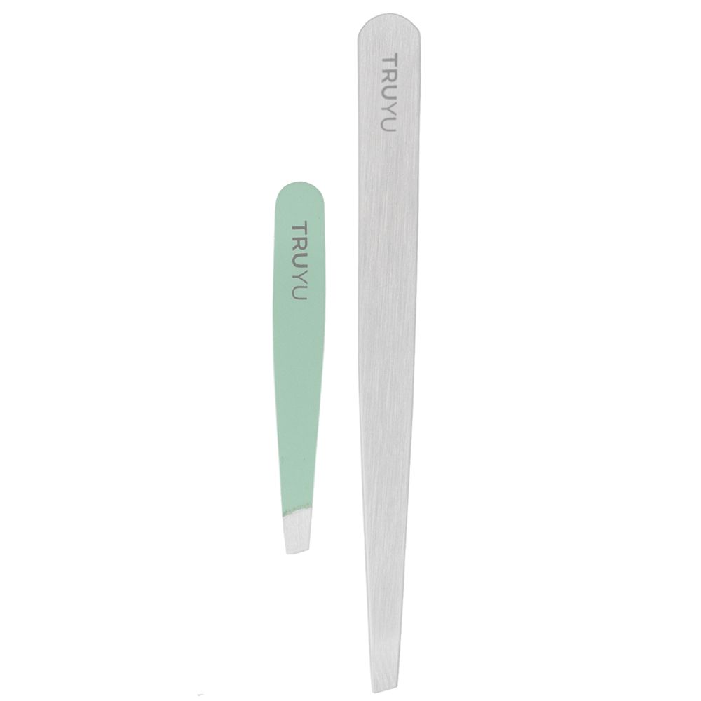 QVS - Slant Tip Tweezer + Micro Tweezer Set