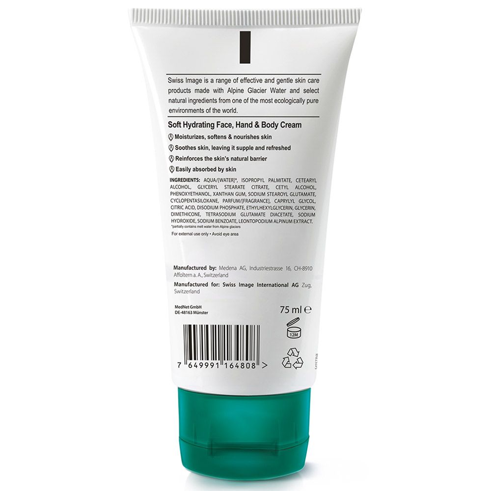 Swiss Image - Soft Hydrating Hand & Body Cream - 75ml