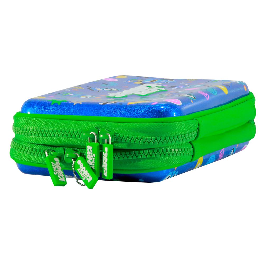 Smily Kiddos - Fancy Double Compartment Pencil Case - Blue