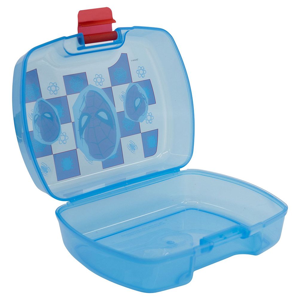 Stor - Spiderman Arachnid Lunch Box w/ 1 Compartment - Blue