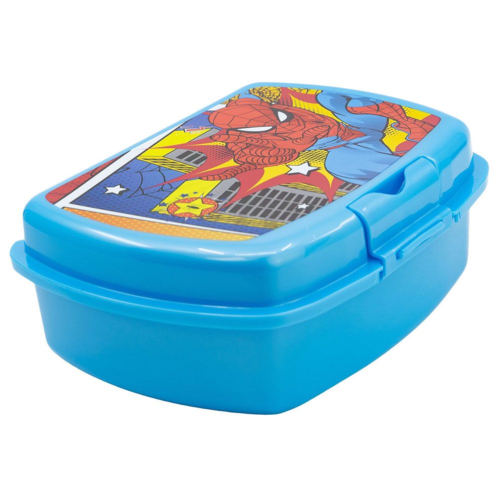 Stor - Urban Spiderman Midnight Lunch Box w/ 1 Compartment - Blue