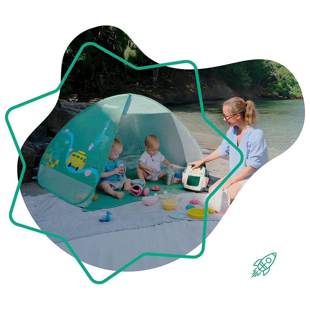 Badabulle - Anti-UV Large Baby Beach Tent - Green