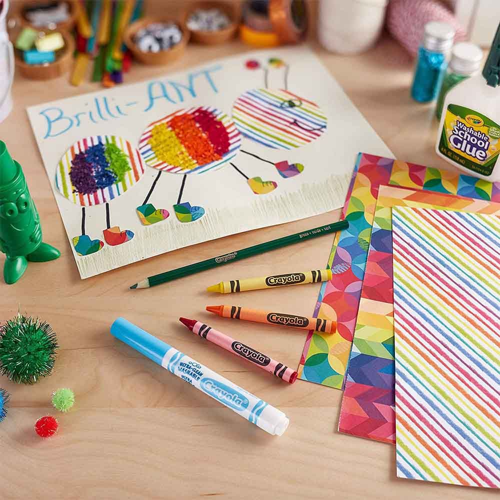 Crayola - 25 Sheets Cardstock Bright Pop