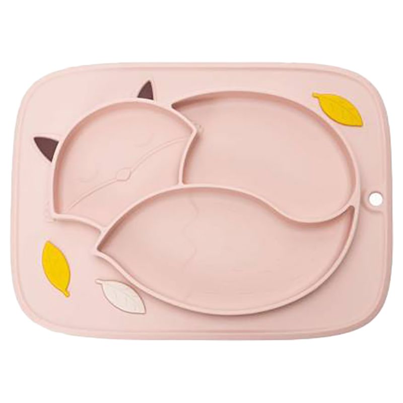 Innogio - Gio Fox Plate For Baby - Pink