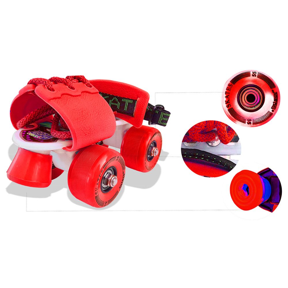 Jaspo - Baby Tenacity Fiber Roller Skates - Red