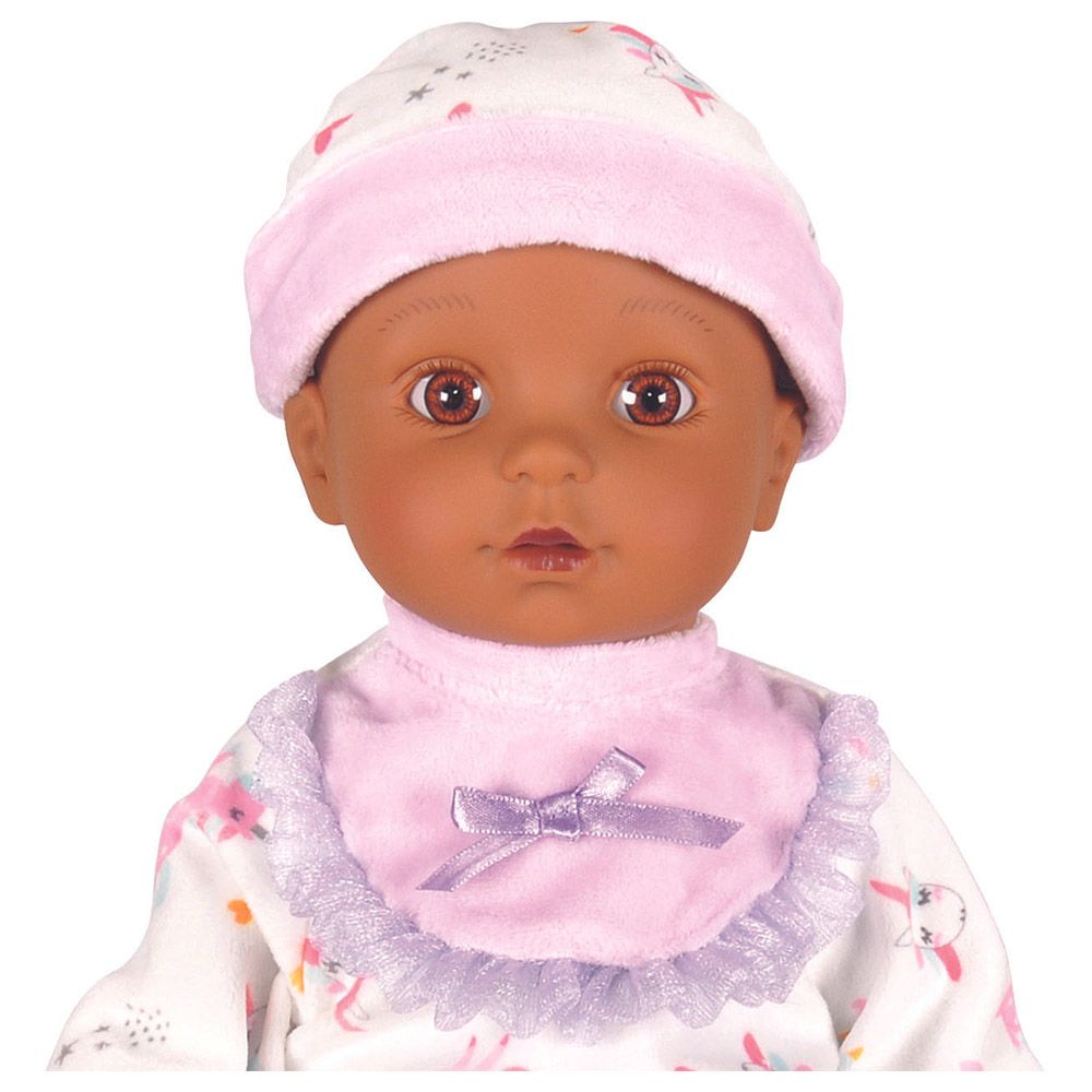 Lotus - Soft-Bodied Afro-American Baby Doll - 16-inch