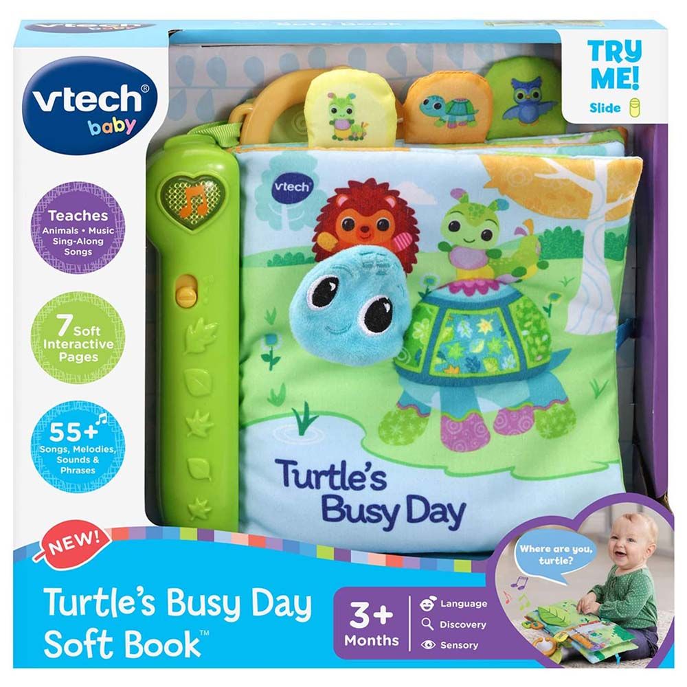 Vtech - Turtle's Busy Day Soft Book - Green