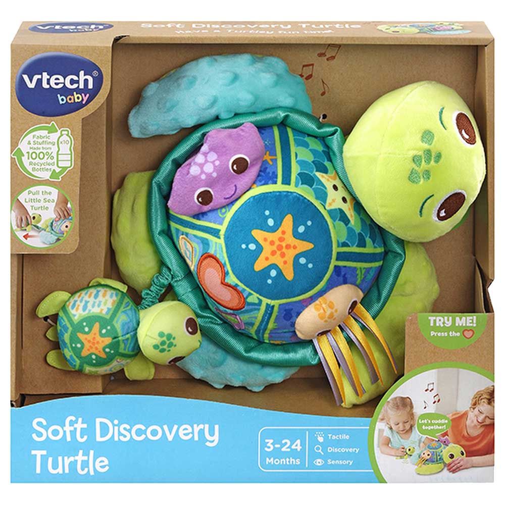 Vtech - Soft Discovery Turtle W/ Sound & Melodies - Green