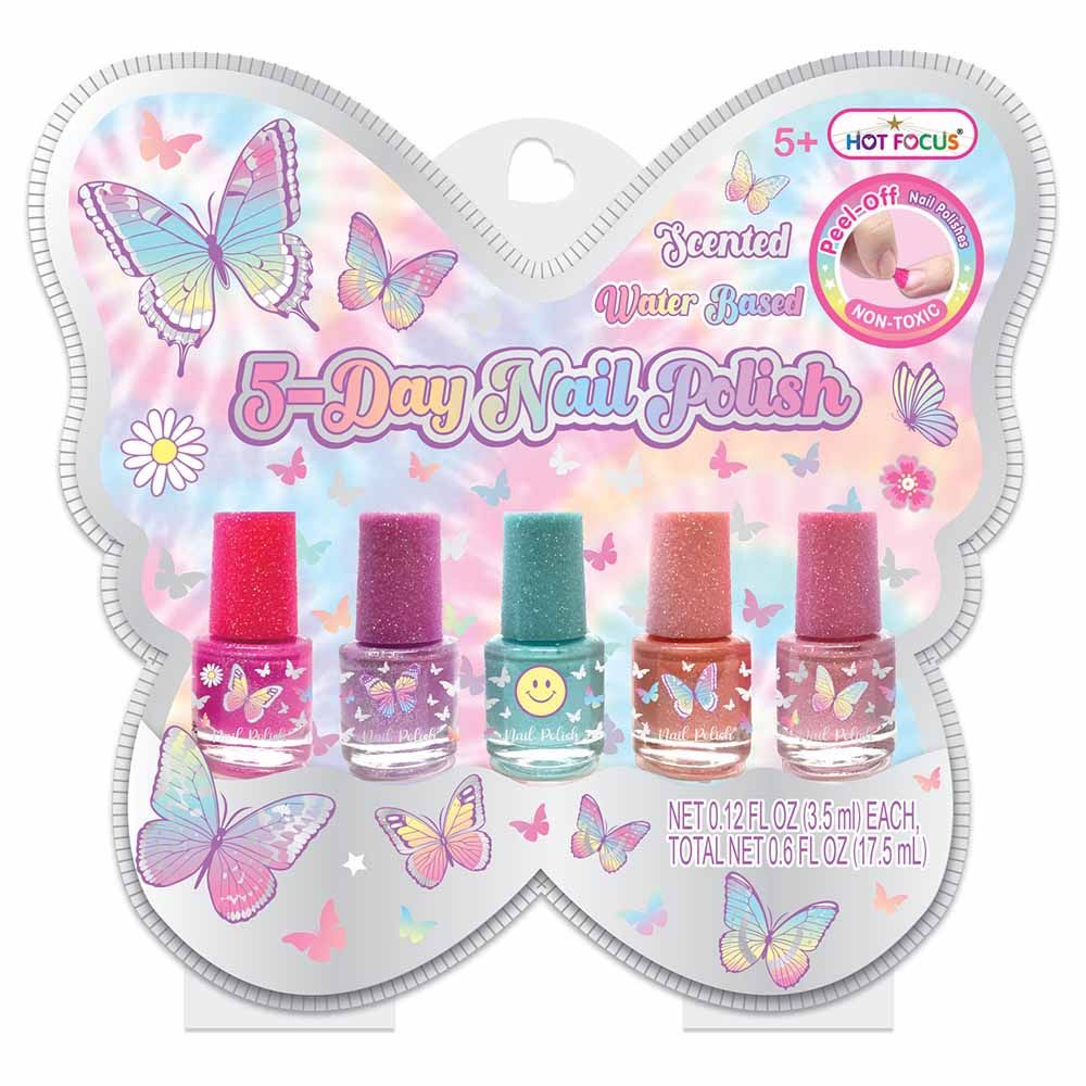 Hot Focus - Tie Dye Butterfly 5 Day Nail Polish Set