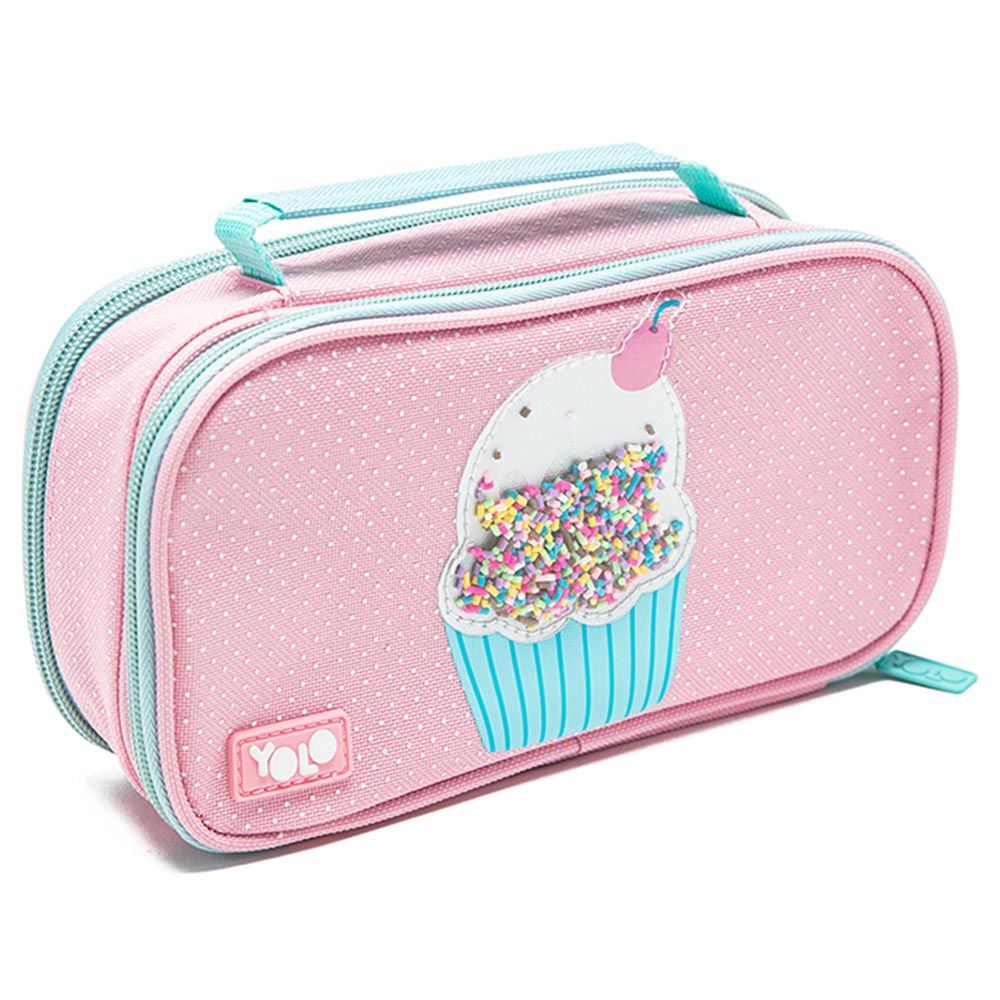 Yolo - Suitcase Pencil Case - Cupcake