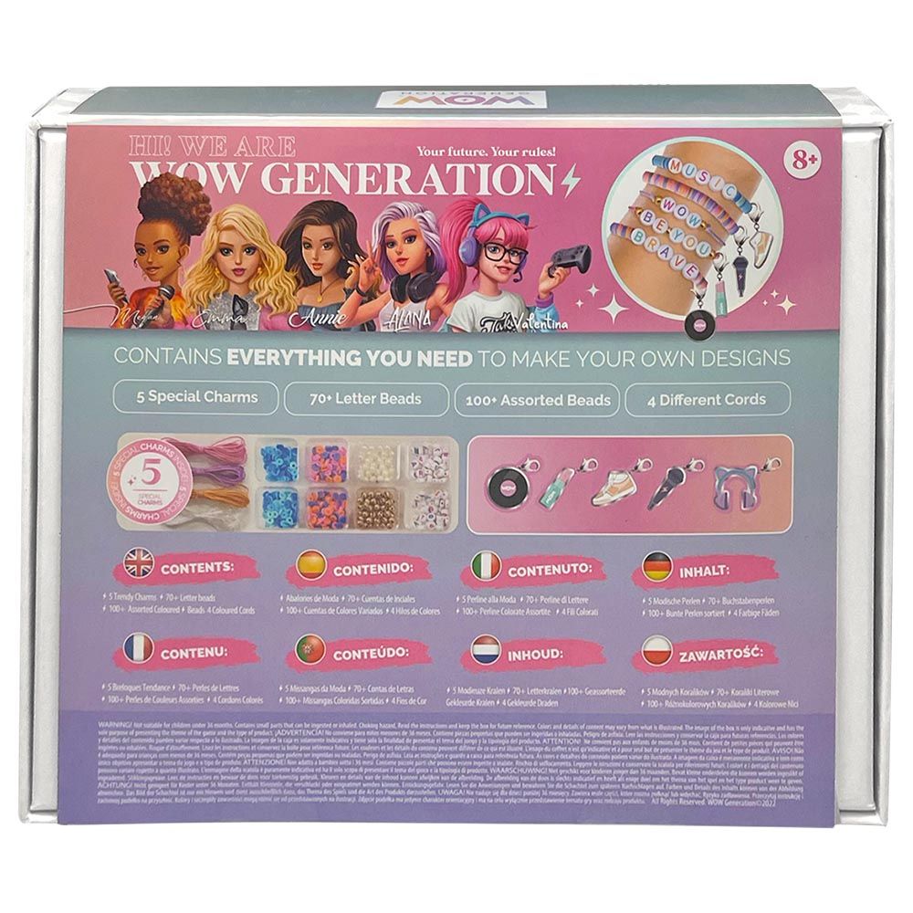 Wow Generation - Deluxe DIY Kit w/ 5 Metal Charms Bracelets