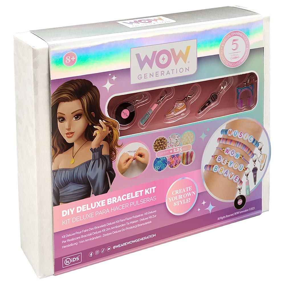 Wow Generation - Deluxe DIY Kit w/ 5 Metal Charms Bracelets