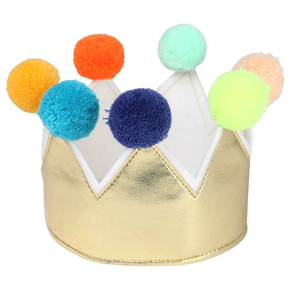 Meri Meri - Pompom Crown - Gold