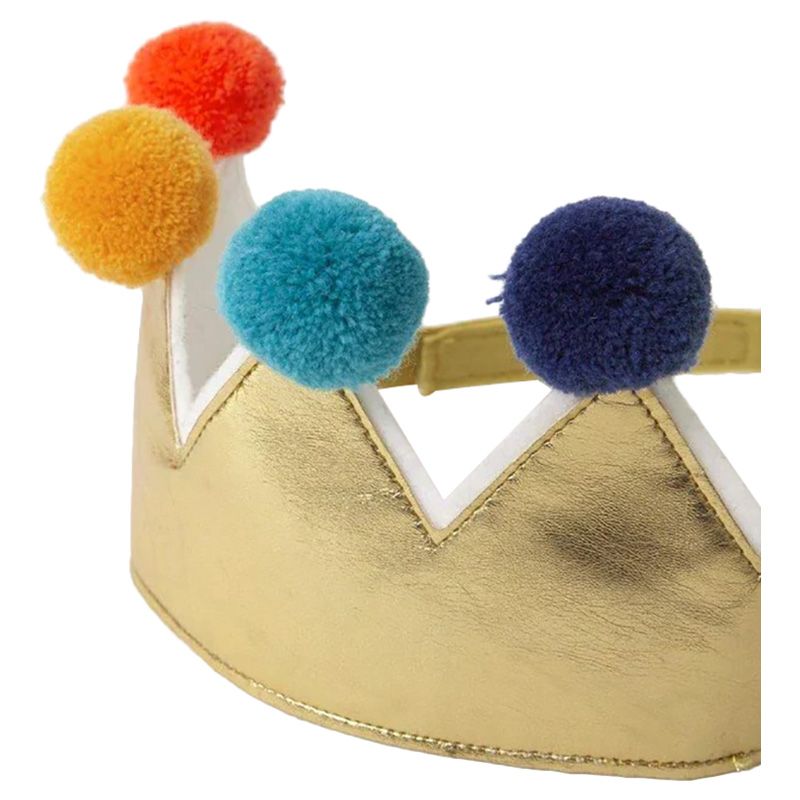 Meri Meri - Pompom Crown - Gold