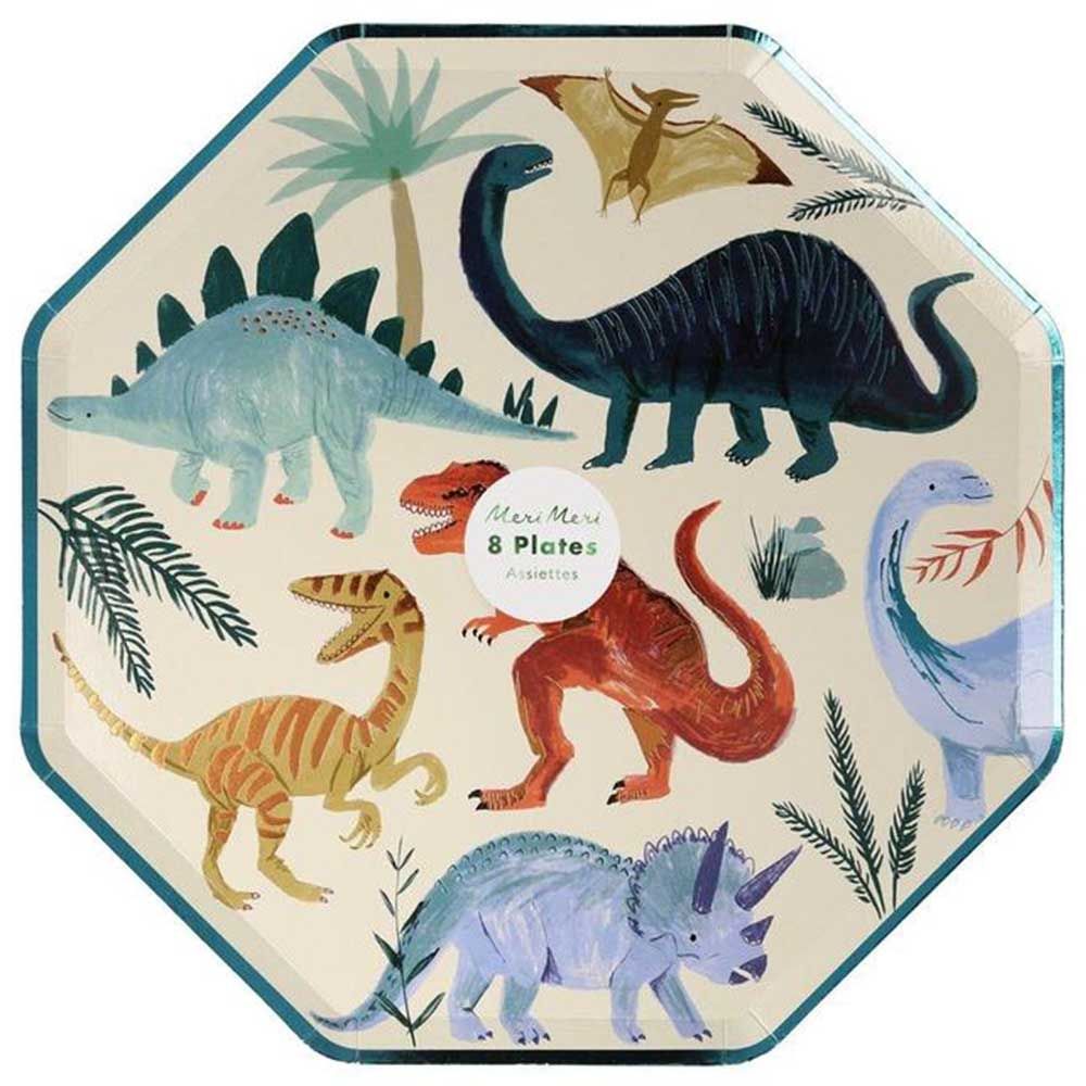 Meri Meri - Dinosaur Kingdom Dinner Plates