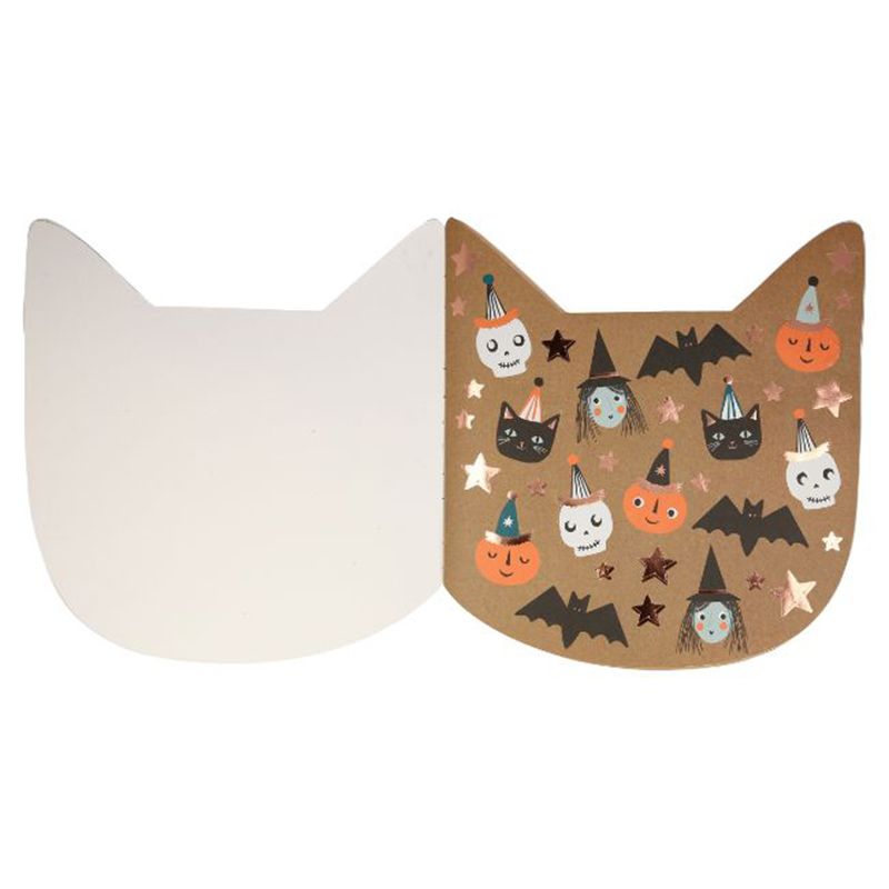 Meri Meri - Halloween Cat Sticker Sketch Book