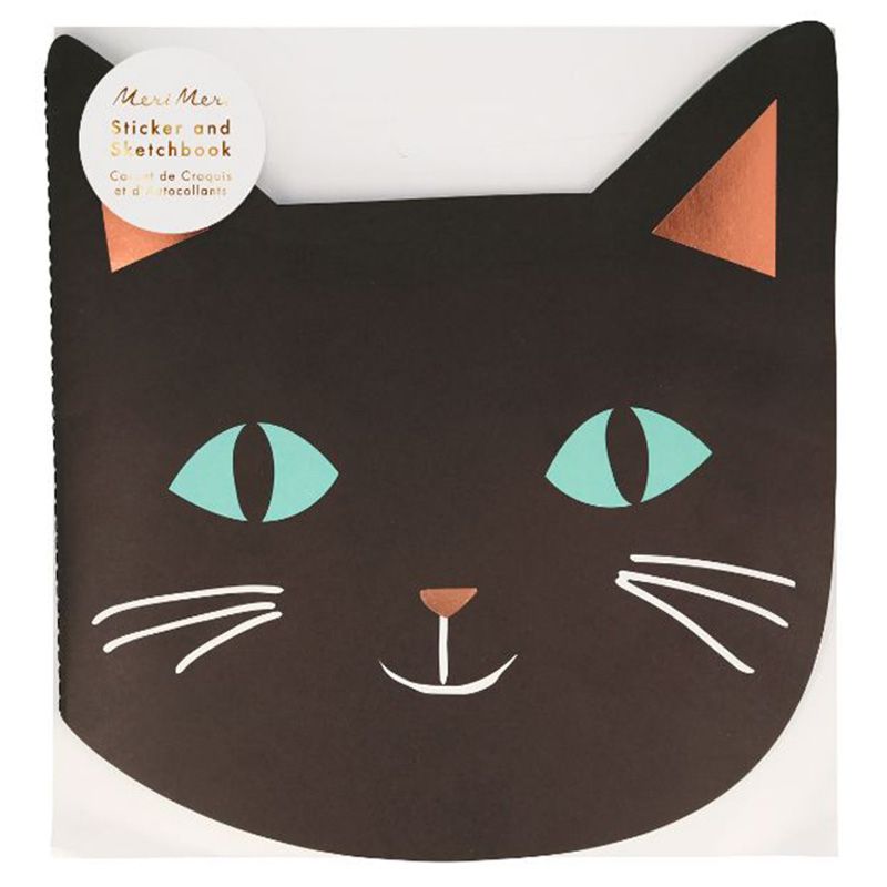 Meri Meri - Halloween Cat Sticker Sketch Book