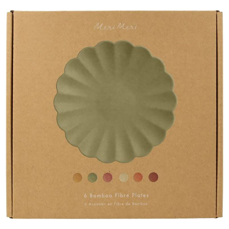 Meri Meri - Earthy Bamboo Melamine Plates - Large - 6pcs