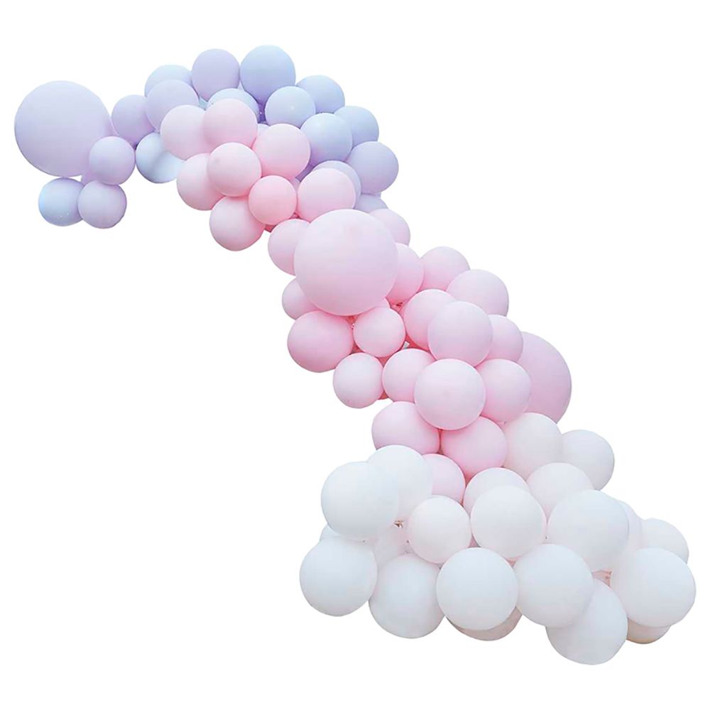 Ginger Ray - Luxe Pastel Pink and Purple Balloon Arch Kit