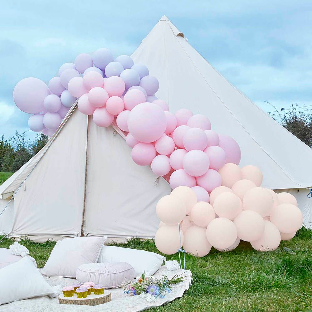 Ginger Ray - Luxe Pastel Pink and Purple Balloon Arch Kit