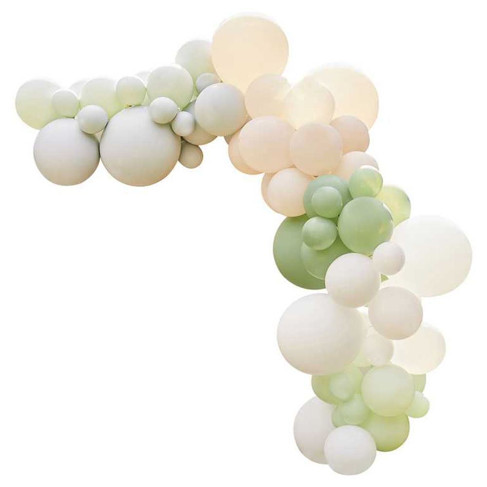 Ginger Ray - Sage, Nude & White Balloon Arch Kit