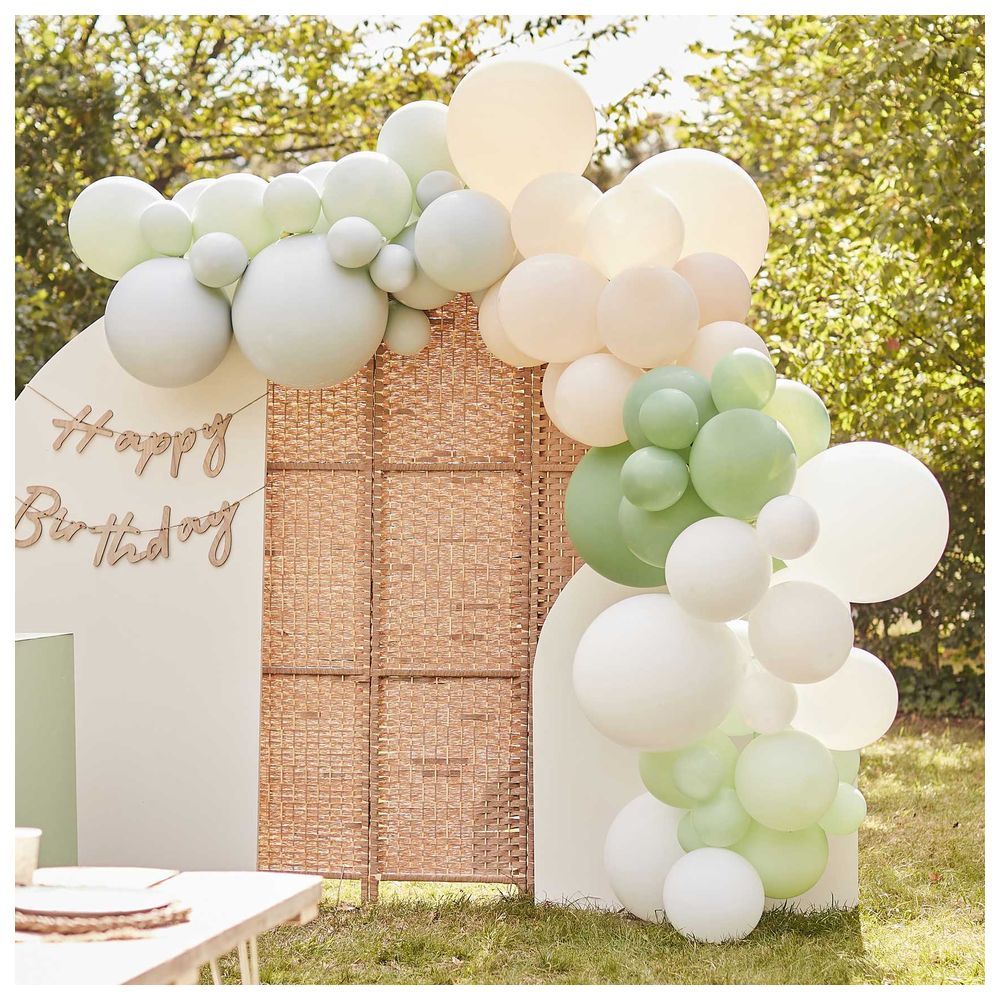 Ginger Ray - Sage, Nude & White Balloon Arch Kit