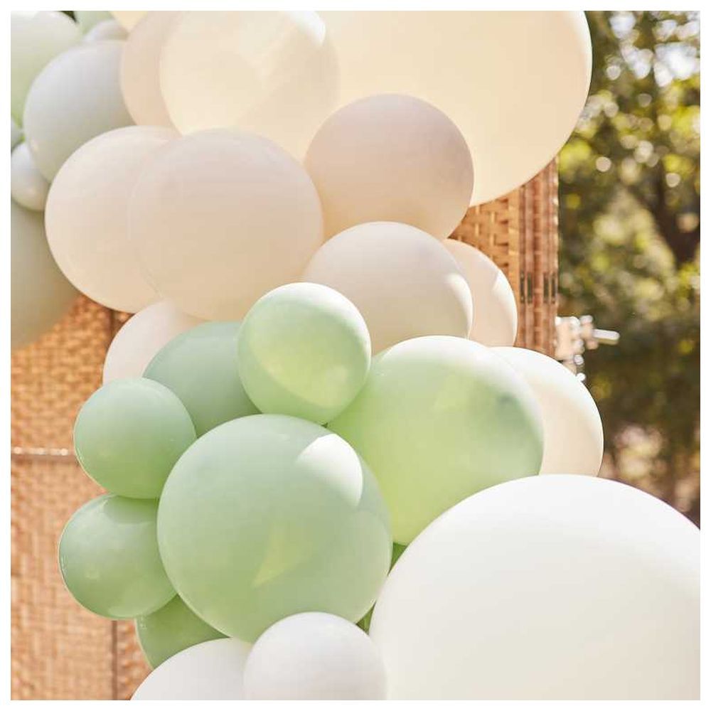 Ginger Ray - Sage, Nude & White Balloon Arch Kit